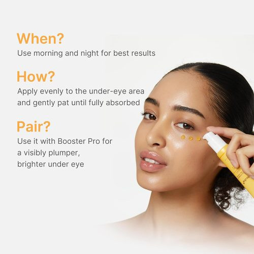 سرم ژلی دور چشم کوجیک اسید و زردچوبه مدی کیوب ضد پف و روشن کننده