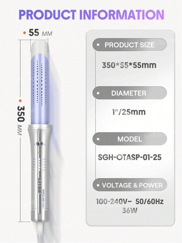 دستگاه فرکننده مو هوای خنک شیگلم مدل One Touch Airflow Styler Pro (اتوماتیک)