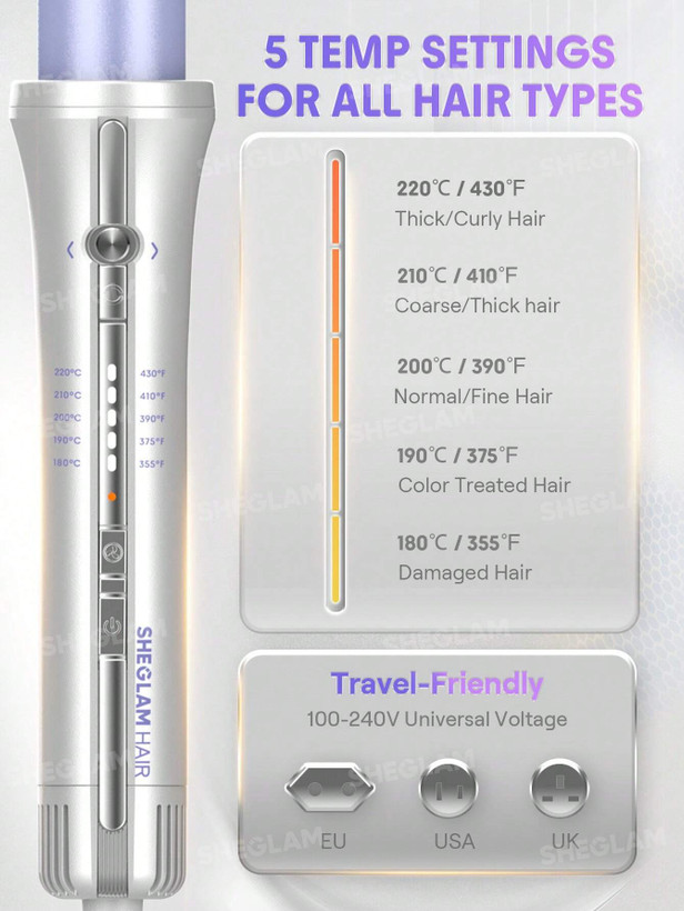 دستگاه فرکننده مو هوای خنک شیگلم مدل One Touch Airflow Styler Pro (اتوماتیک)