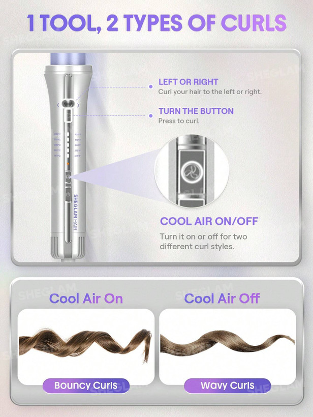 دستگاه فرکننده مو هوای خنک شیگلم مدل One Touch Airflow Styler Pro (اتوماتیک)