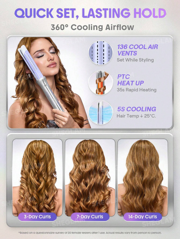 دستگاه فرکننده مو هوای خنک شیگلم مدل One Touch Airflow Styler Pro (اتوماتیک)