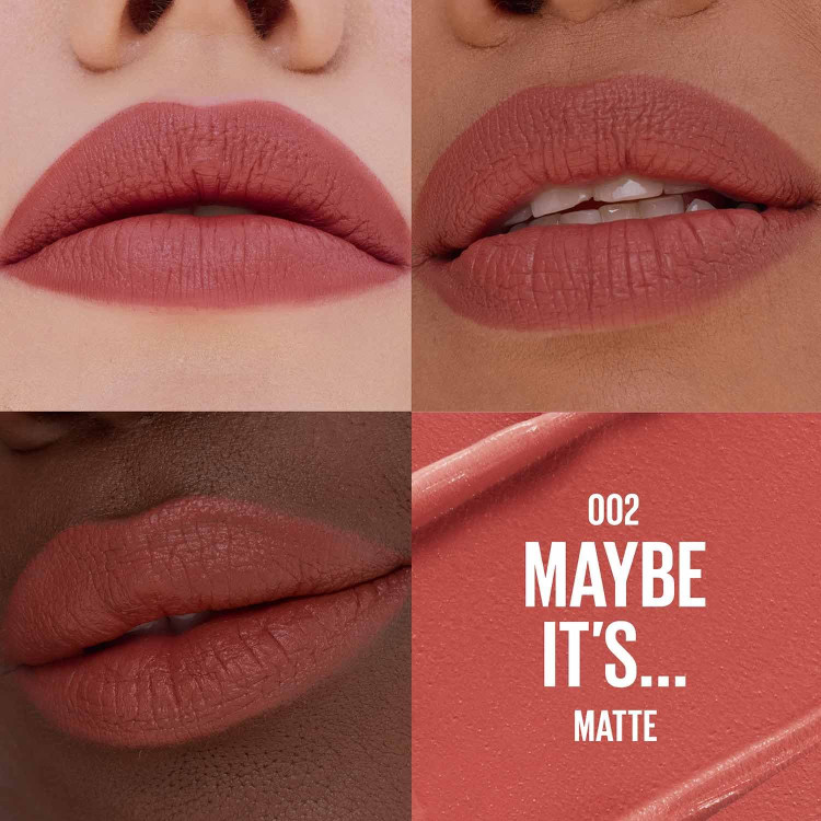 رژلب جامد مات maybelline رنگ Maybe It’s...002