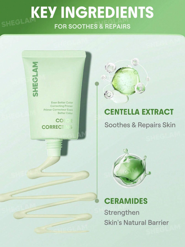 پرایمر اصلاح رنگ صورت شیگلم مدل Even Better Color Correcting رنگ سبز