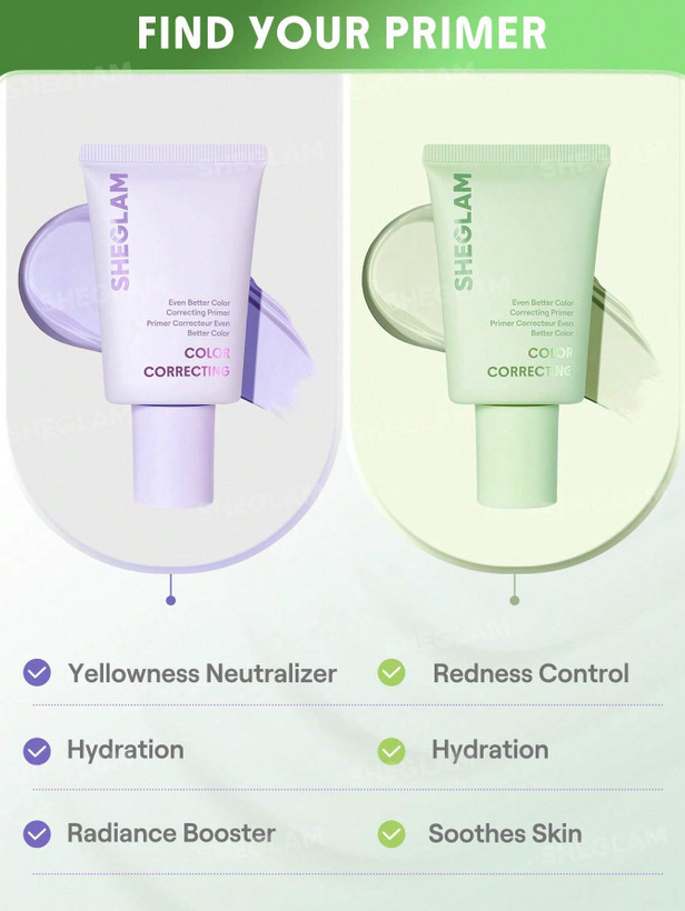 پرایمر اصلاح رنگ صورت شیگلم مدل Even Better Color Correcting رنگ سبز