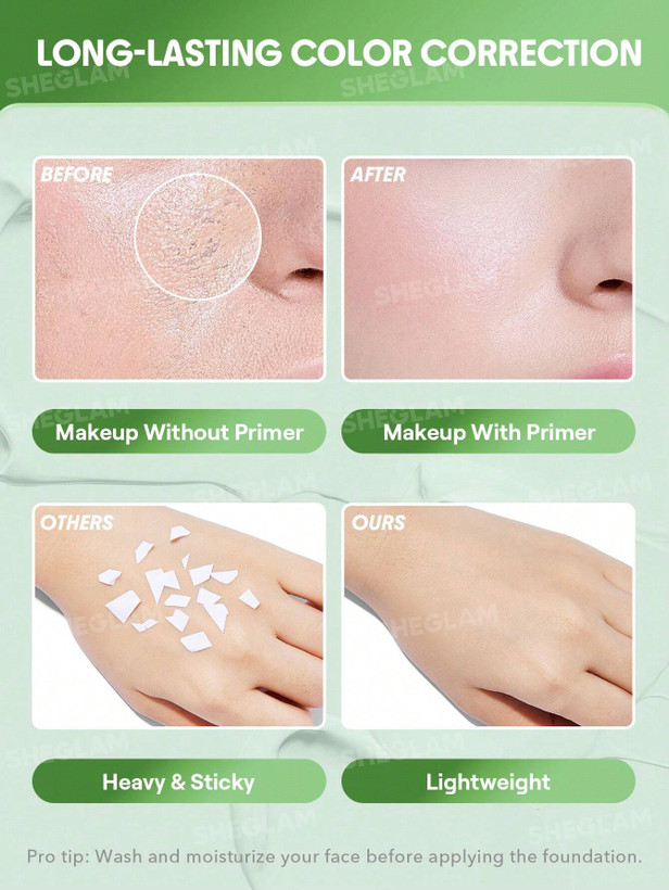 پرایمر اصلاح رنگ صورت شیگلم مدل Even Better Color Correcting رنگ سبز
