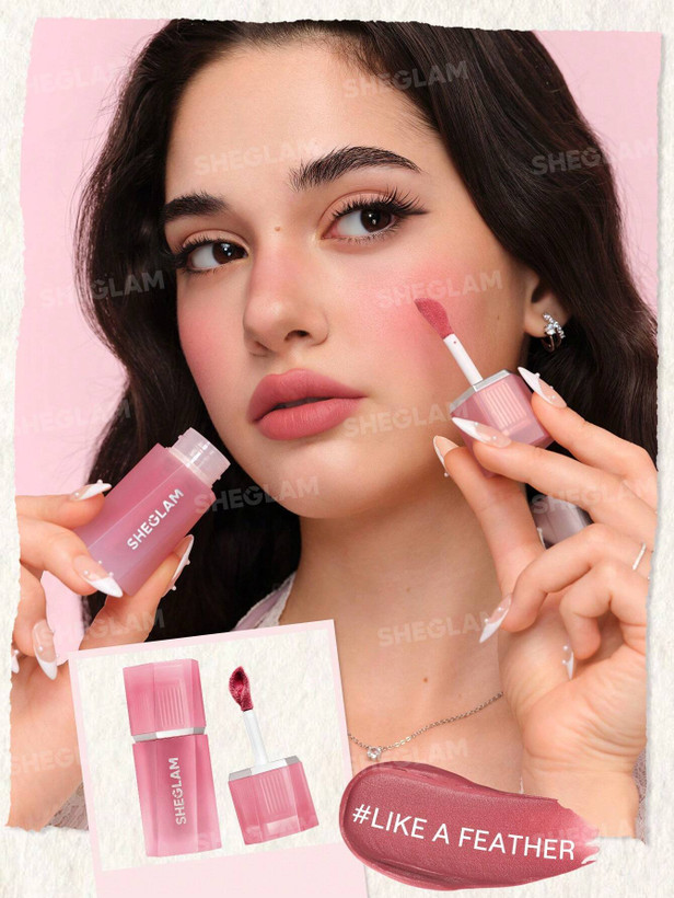 رژلب و رژگونه کرمی شیگلم (جدید) مدل AIR PLUSH LIP CHEEK CREAM رنگ 026 Like A Feather