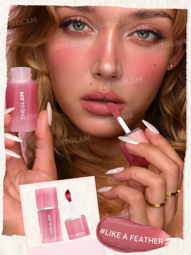 رژلب و رژگونه کرمی شیگلم (جدید) مدل AIR PLUSH LIP CHEEK CREAM رنگ 026 Like A Feather