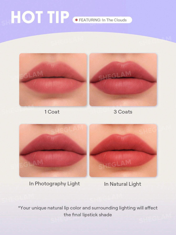 رژلب و رژگونه کرمی شیگلم (جدید) مدل AIR PLUSH LIP CHEEK CREAM رنگ 211 In The Clouds