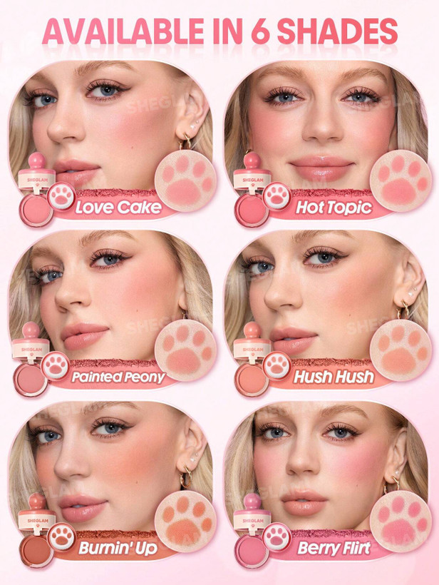 رژگونه استامپی شیگلم رنگ 001 Love Cake