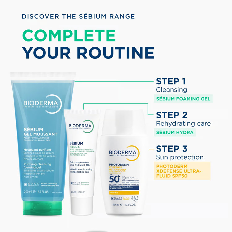 آبرسان پوست چرب بایودرما مدل Sebium Hydra
