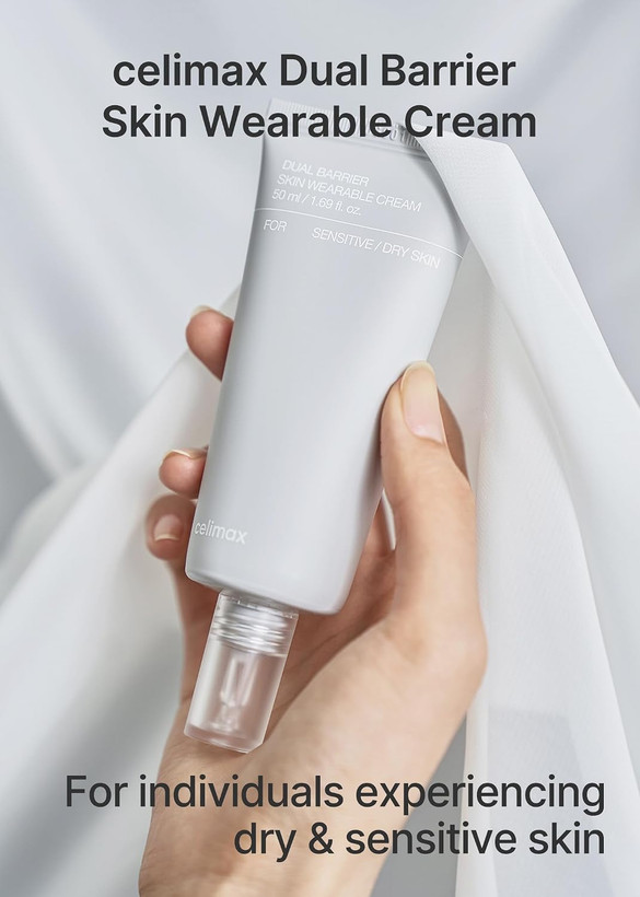 کرم مرطوب کننده و ترمیم کننده بریر سلیمکس Celimax Dual Barrier Skin Wearable Cream