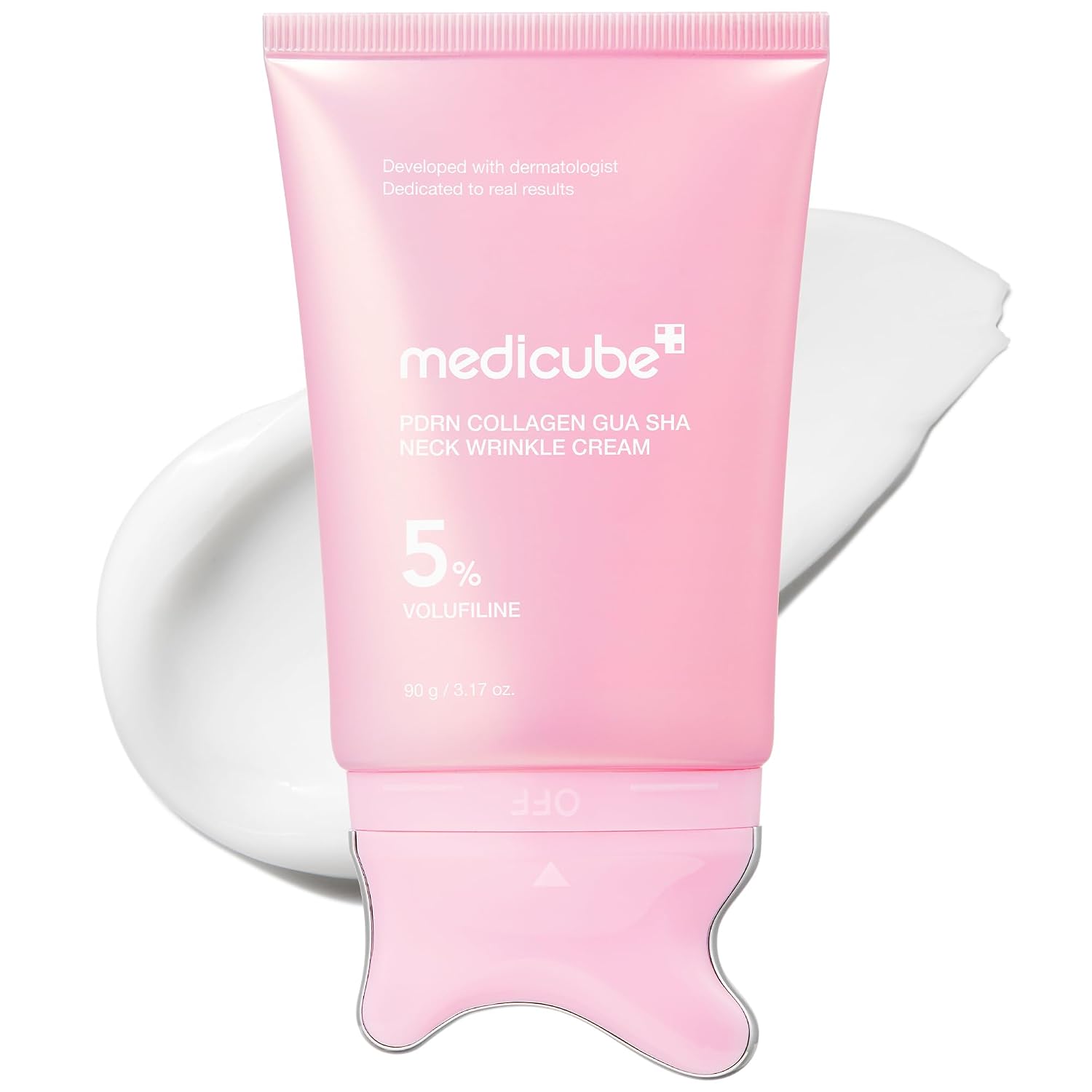 کرم ضدچروک گردن PDRN کلاژن گواشا مدی‌کیوب Medicube PDRN Collagen Gua Sha Neck Wrinkle Cream