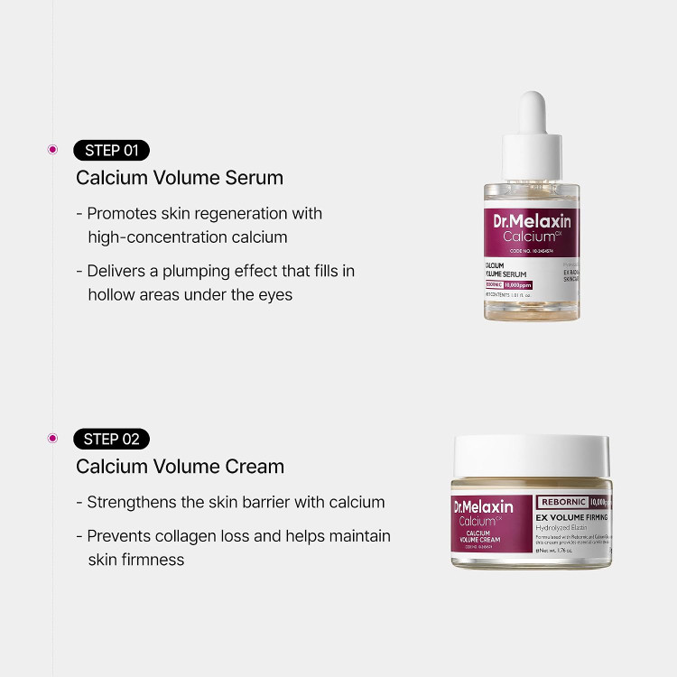 کرم ضدچروک و حجمدهنده کلسیم دکتر ملاکسین مدل Cemenrete Calcium Intense Cream حجم ۵۰ میلیلیتر