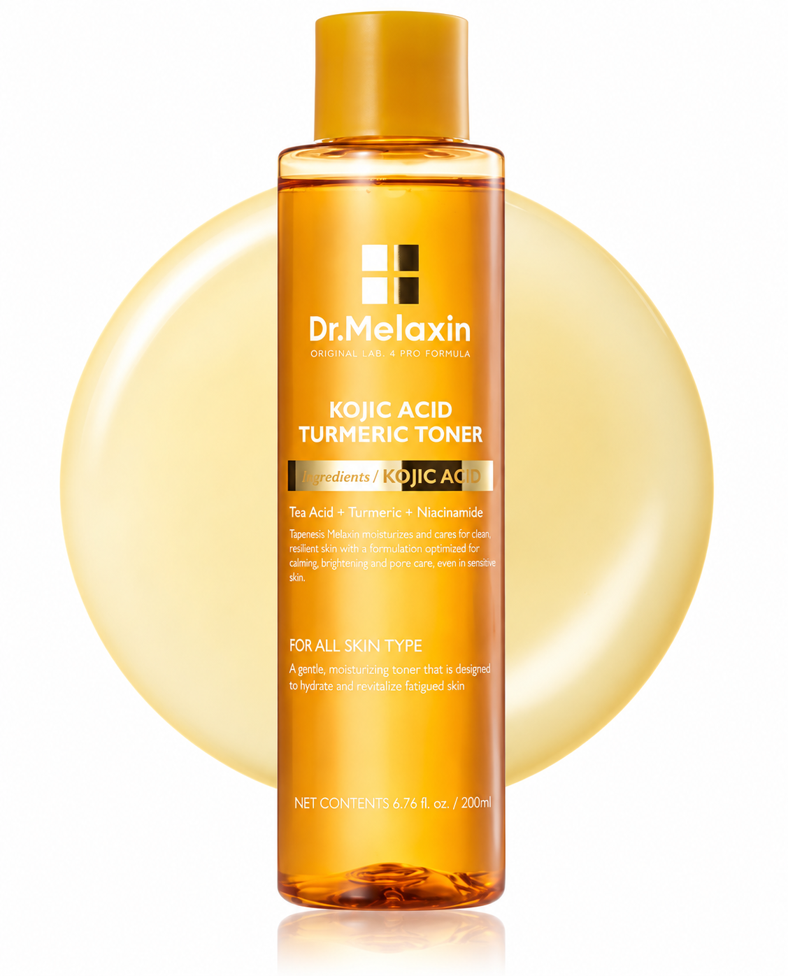 تونر روشن‌کننده و ضدلک کوجیک اسید و زردچوبه دکتر ملاکسین Dr.Melaxin Kojic Acid Turmeric Toner