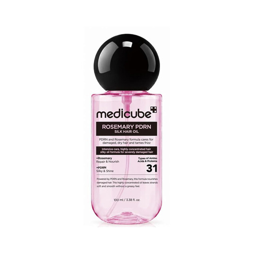 روغن مو نرمکننده و ضدوز رزماری PDRN مدیکیوب حجم ۱۰۰ میلیلیتر Medicube Rosemary PDRN Silk Hair Oil