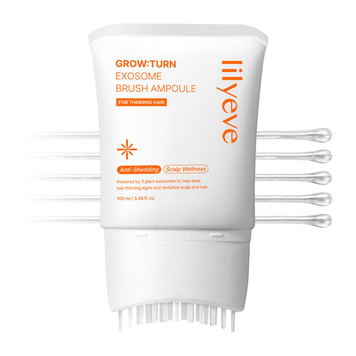 آمپول ضد ریزش و تقویت کننده مو اگزوزوم لیلی ایو lilyeve Grow Turn Exosome Brush Ampoule