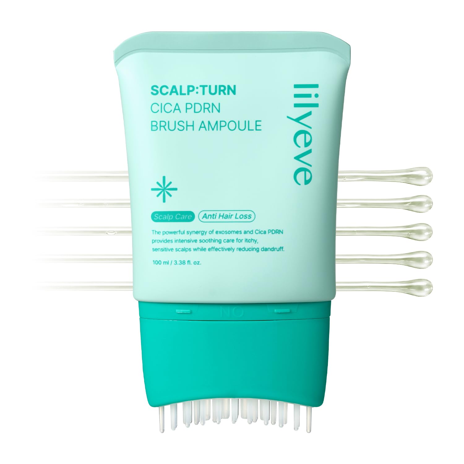 آمپول ضد ریزش و تسکین‌دهنده پوست سر لیلی ایو مدل Scalp:Turn Cica PDRN Brush Ampoule