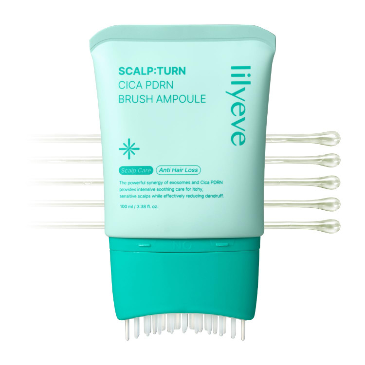 آمپول ضد ریزش و تسکیندهنده پوست سر لیلی ایو مدل Scalp:Turn Cica PDRN Brush Ampoule