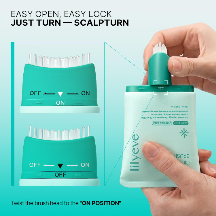 آمپول ضد ریزش و تسکیندهنده پوست سر لیلی ایو مدل Scalp:Turn Cica PDRN Brush Ampoule