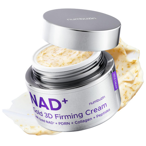 کرم طلایی سه بعدی سفتکننده و ضدچروک شماره ۹ نامبوزین مدل NAD+ Gold 3D Firming Cream
