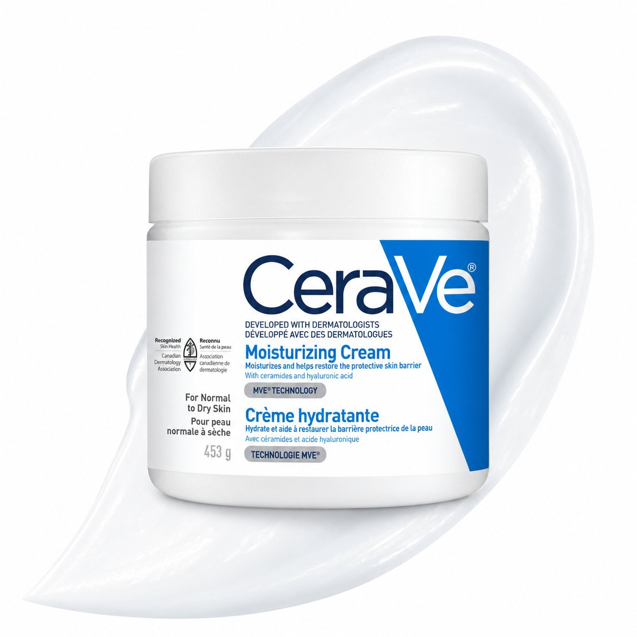 کرم مرطوب‌کننده صورت و بدن سراوی ۴۵۴ گرم | CeraVe Moisturizing Cream