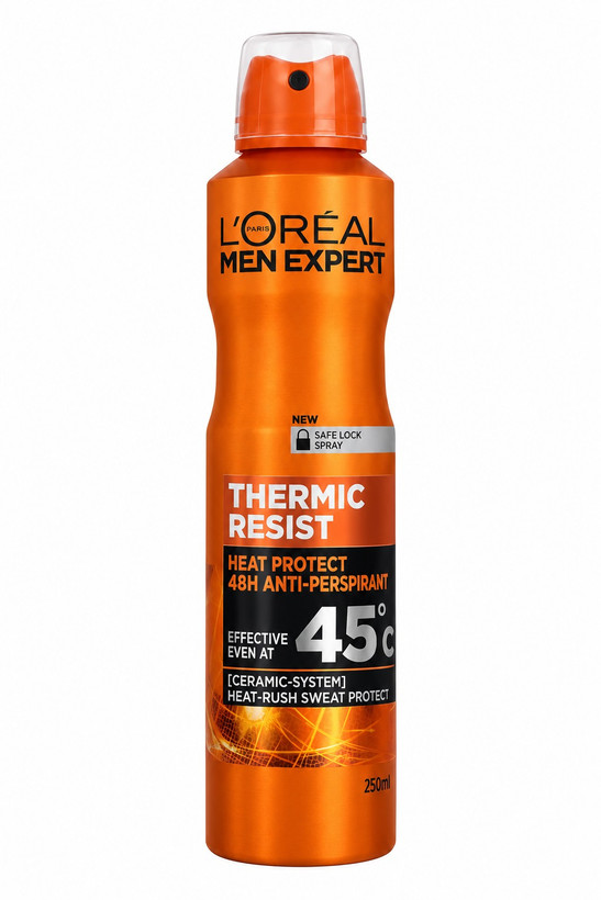 اسپری ضدتعریق مردانه لورآل من اکسپرت مدل Thermic Resist حجم ۲۵۰ میلیلیتر