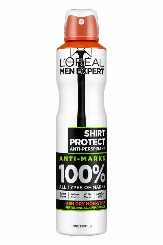 اسپری ضدتعریق مردانه لورآل من اکسپرت مدل Shirt Protect حجم ۲۵۰ میلیلیتر